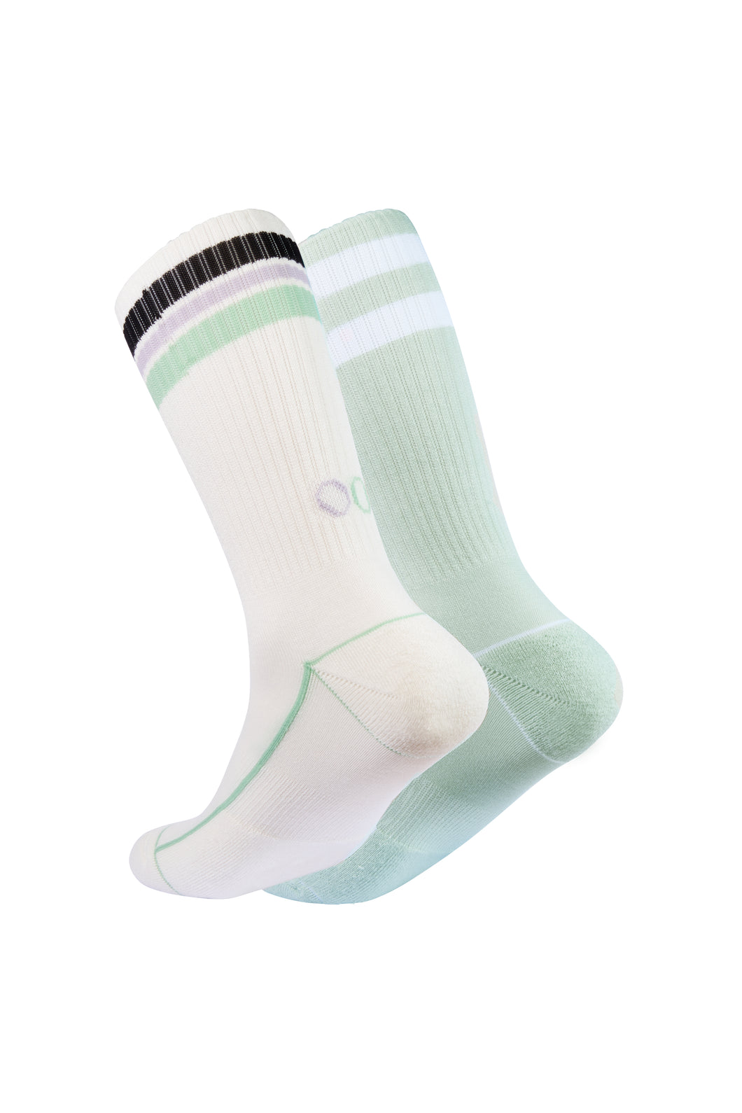 OOLEY Socks Casual 2 Pack Mint-White